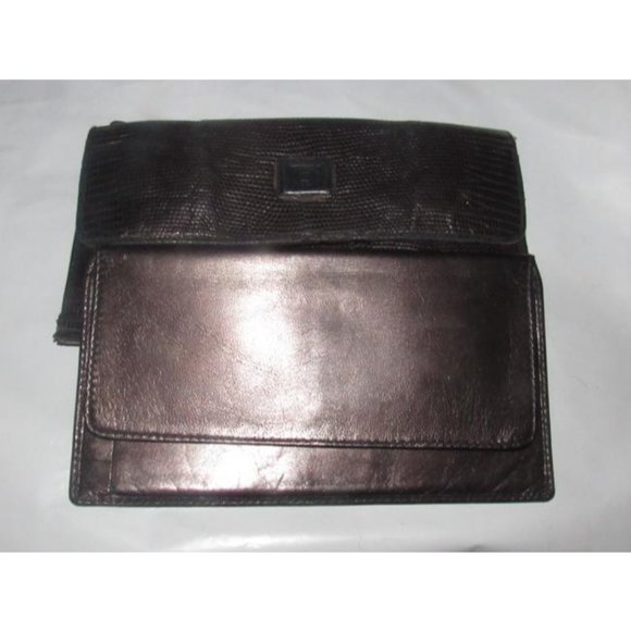 GUCCI Vintage Brown Snakeskin XL Checkbook - Picture 2 of 12